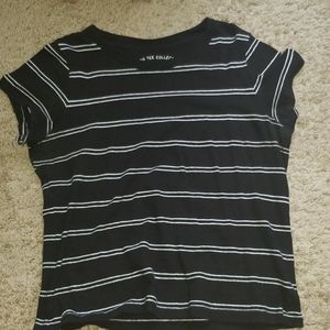 Black Stripped Tee